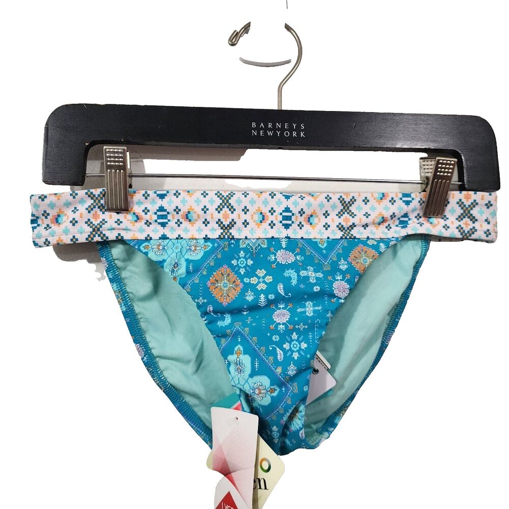 Seafolly Inka Gypsy Banded Hipster Eden Swim Bikini Bottom NWT Women's Size 6